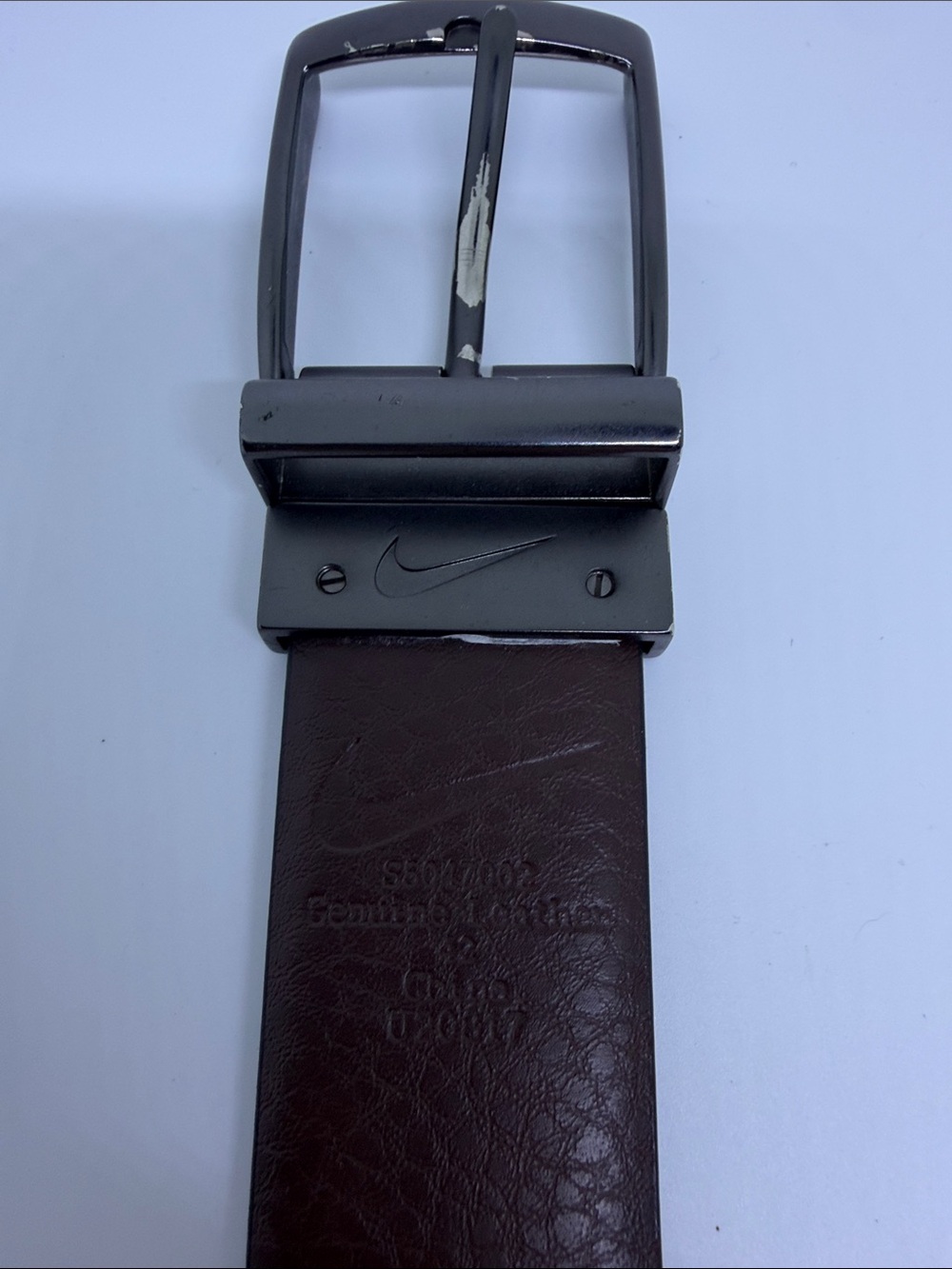 Men's Belt Nike reversible size 42 black and brown